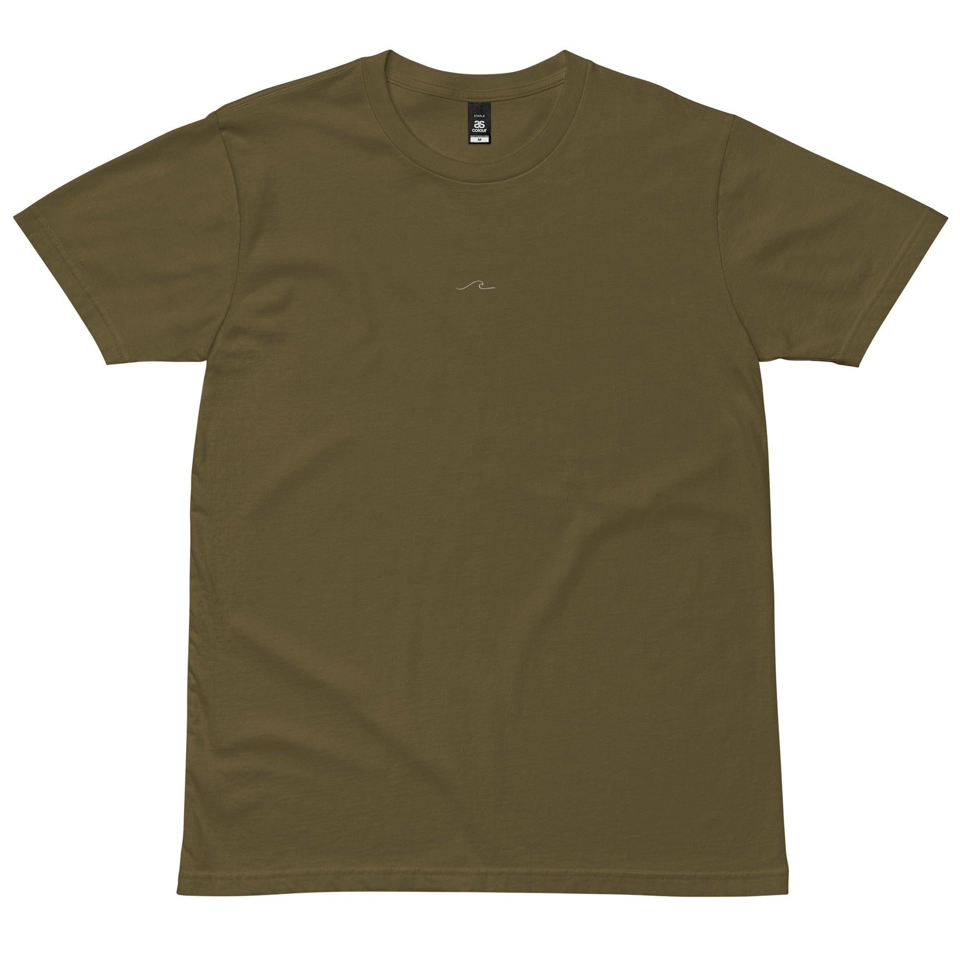 Wave Tee - Men (Army / Pale Pink) - The Local Eye Store