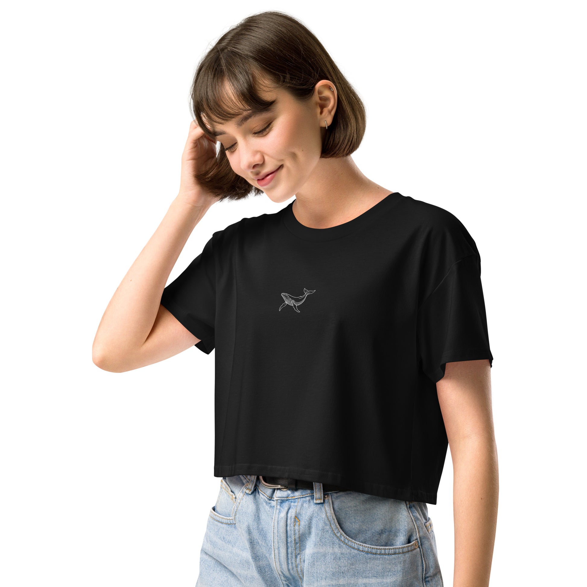 Whale Crop Top - Women - The Local Eye Store